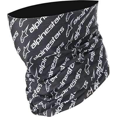 Alpinestars LINEAR Bufanda de color negro/blanco, talla OS Alpinestars LINEAR Bufanda de color negro/blanco, talla OS