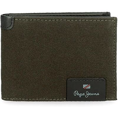 Pepe Jeans Hilltop Cartera horizontal con monedero Verde 11x8x1 cms Piel Pepe Jeans Hilltop Cartera horizontal con monedero Verde 11x8x1 cms Piel