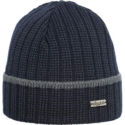 Eisglut Fisher Gorro de Lana Merino para Hombre, Color Azul Marino, Talla única Eisglut Fisher Gorro de Lana Merino para Hombre, Color Azul Marino, Talla única