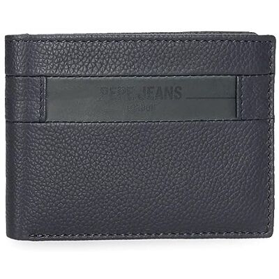 Pepe Jeans Checkbox Cartera Horizontal con Monedero Azul 11,5x8x1 cms Piel Pepe Jeans Checkbox Cartera Horizontal con Monedero Azul 11,5x8x1 cms Piel