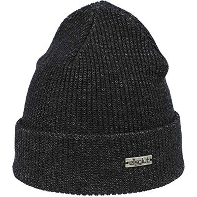 Eisglut Leon Merino Gorro, Mujer, Negro, M (57-58 cm) Eisglut Leon Merino Gorro, Mujer, Negro, M (57-58 cm)