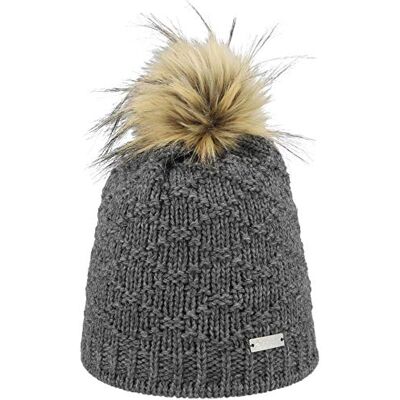 Eisglut Ilka Gorro, Mujer, Gris Mel, M (57-58 cm) Eisglut Ilka Gorro, Mujer, Gris Mel, M (57-58 cm)