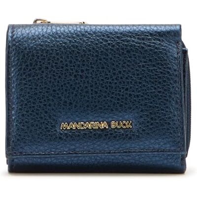 Mandarina Duck Mellow Metal Wallet, Accesorios de Viaje Cartera para Mujer, Talla única, Blue Indigo, Talla única Mandarina Duck Mellow Metal Wallet, Accesorios de Viaje Cartera para Mujer, Talla única, Blue Indigo, Talla única