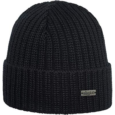 Eisglut Jochen Merino Gorro para Hombre, Talla M, 57-58 cm, Color Negro Eisglut Jochen Merino Gorro para Hombre, Talla M, 57-58 cm, Color Negro