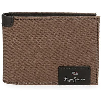 Pepe Jeans Hilltop Cartera horizontal con monedero Marrón 11,5x8x1 cms Piel Pepe Jeans Hilltop Cartera horizontal con monedero Marrón 11,5x8x1 cms Piel