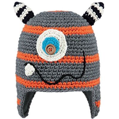 SALEWA , Monster – Gorro de Punto, Otoño-Invierno, Infantil, Color Grau/Orange (Grigio Stile Mostro con Orecchie Zebrate), tamaño 50 cm (1.5-3 Jahre) SALEWA , Monster – Gorro de Punto, Otoño-Invierno, Infantil, Color Grau/Orange (Grigio Stile Mostro con Orecchie Zebrate), tamaño 50 cm (1.5-3 Jahre)