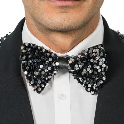 Chaks Pajarita de lentejuelas, accesorio brillante para Nochevieja Chaks Pajarita de lentejuelas, accesorio brillante para Nochevieja