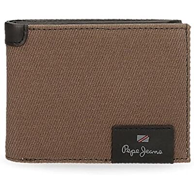 Pepe Jeans Hilltop Cartera horizontal con monedero Marrón 11x8x1 cms Piel Pepe Jeans Hilltop Cartera horizontal con monedero Marrón 11x8x1 cms Piel
