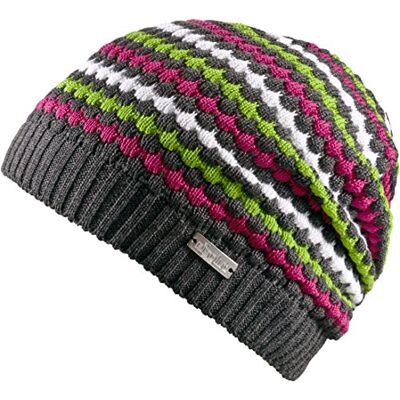 Eisglut Mütze Samoa Gorro, Unisex Adulto, Gris Antracita/Fucsia, Talla única Eisglut Mütze Samoa Gorro, Unisex Adulto, Gris Antracita/Fucsia, Talla única