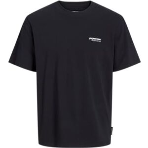 JACK & JONES Jcotarmac Camo Back tee SS Crew Neck, Negro, L JACK & JONES Jcotarmac Camo Back tee SS Crew Neck, Negro, L