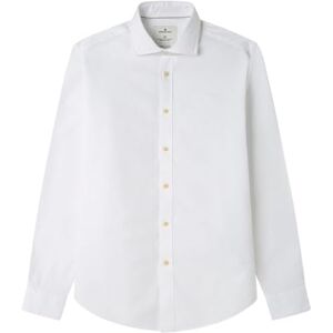 SPRINGFIELD Nueva Camisa Oxford Ligera con Hueso De Ballena Extraíble En El Cuello De Solapa, Blanco, M SPRINGFIELD Nueva Camisa Oxford Ligera con Hueso De Ballena Extraíble En El Cuello De Solapa, Blanco, M