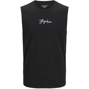 JACK & JONES Jorscript tee SL Crew Neck SMU Camiseta para Hombre, Negro, S JACK & JONES Jorscript tee SL Crew Neck SMU Camiseta para Hombre, Negro, S