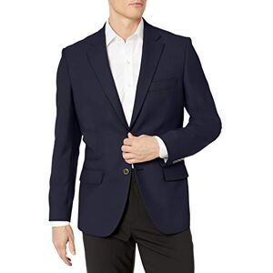 Amazon Essentials Blazer elástico de manga larga para hombre, ajuste clásico, con botones frontales, azul marino, 38 Amazon Essentials Blazer elástico de manga larga para hombre, ajuste clásico, con botones frontales, azul marino, 38