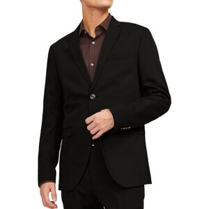 JACK & JONES Chaqueta JPRFRANCO Super Slim Fit para hombre, de un solo pecho, negra JACK & JONES Chaqueta JPRFRANCO Super Slim Fit para hombre, de un solo pecho, negra