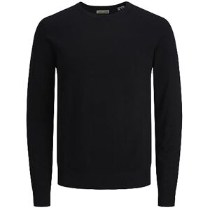 JACK & JONES Knit Crew Neck JJEEMIL Punto Cuello Redondo , Black, L de los Hombres JACK & JONES Knit Crew Neck JJEEMIL Punto Cuello Redondo , Black, L de los Hombres