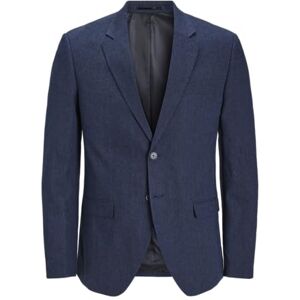 JACK & JONES Americana de un Solo Pecho para Hombre Talla Grande Corte Regular Blazer, Azul Marino, 68 Grande JACK & JONES Americana de un Solo Pecho para Hombre Talla Grande Corte Regular Blazer, Azul Marino, 68 Grande