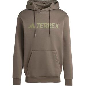 Adidas Uomo Terrex Multi Large Logo Hoodie, Shadow Olive, S Adidas Uomo Terrex Multi Large Logo Hoodie, Shadow Olive, S