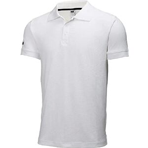 Helly Hansen Hombres Crewline Polo, Blanco, 2XL Helly Hansen Hombres Crewline Polo, Blanco, 2XL
