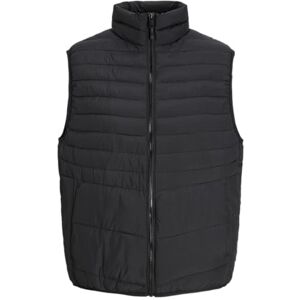 JACK & JONES Chaleco acolchado masculino, Negro, L JACK & JONES Chaleco acolchado masculino, Negro, L