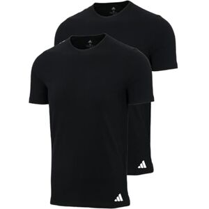 Adidas Herren Unterwäsche Crew Neck Shirt (2pk) -Active Flex Cotton Camiseta, Black_, M Hombres Adidas Herren Unterwäsche Crew Neck Shirt (2pk) -Active Flex Cotton Camiseta, Black_, M Hombres