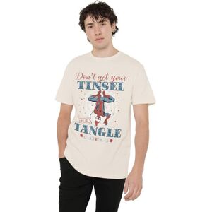 Marvel Press Camiseta Unisex Unisex de Spiderman Retro Don't Get Your Tinsel in a Tangle Unisex, Camiseta Natural, Natural, M Marvel Press Camiseta Unisex Unisex de Spiderman Retro Don't Get Your Tinsel in a Tangle Unisex, Camiseta Natural, Natural, M