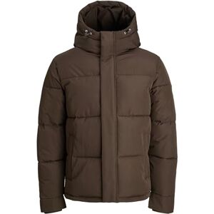 JACK & JONES Hood Puffer Jacket Jorinwood-Chaqueta Acolchada con Capucha, Pastel de Chocolate, S Hombres JACK & JONES Hood Puffer Jacket Jorinwood-Chaqueta Acolchada con Capucha, Pastel de Chocolate, S Hombres