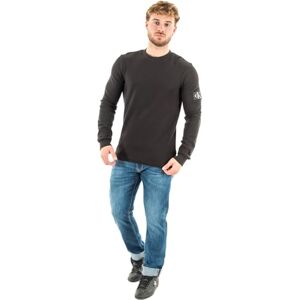 Calvin Camiseta de Manga Larga para Hombre Badge Waffle tee Basic, Negro (CK Black), M Calvin Camiseta de Manga Larga para Hombre Badge Waffle tee Basic, Negro (CK Black), M