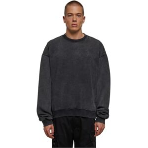 Urban Classics Acid Washed Crew Sudadera, Black, XXXXL para Hombre Urban Classics Acid Washed Crew Sudadera, Black, XXXXL para Hombre
