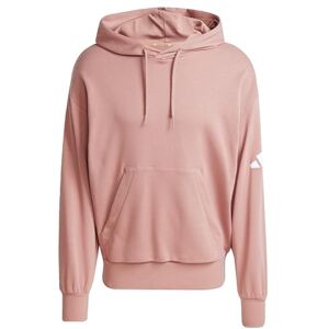 Adidas Hombre Essentials Lose FIT Three Bar Terry Hoodie, Warm Clay/White, S Adidas Hombre Essentials Lose FIT Three Bar Terry Hoodie, Warm Clay/White, S