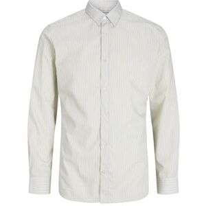 JACK & JONES JJJOE Print Shirt LS AW24, Crockery/Stripes:Stripe AOP, S JACK & JONES JJJOE Print Shirt LS AW24, Crockery/Stripes:Stripe AOP, S