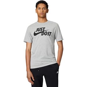 Nike M NSW tee Just Do It Swoosh T-Shirt, Hombre, Dk Grey Heather/Black, 2XL Nike M NSW tee Just Do It Swoosh T-Shirt, Hombre, Dk Grey Heather/Black, 2XL