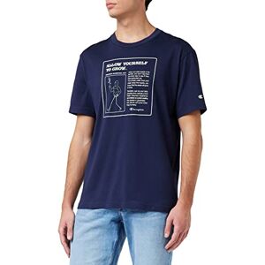 Champion Eco Future Graphic S-S Camiseta, Azul (Marino), XS para Hombre