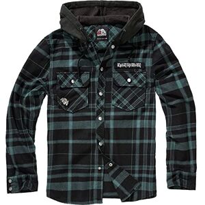 Brandit Maiden Check Shirt Hooded EDDI, color: black-gree, size: M Brandit Maiden Check Shirt Hooded EDDI, color: black-gree, size: M