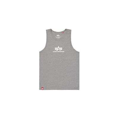 Alpha Basic Tank Camiseta, Color Gris Y Blanco, L para Hombre Alpha Basic Tank Camiseta, Color Gris Y Blanco, L para Hombre