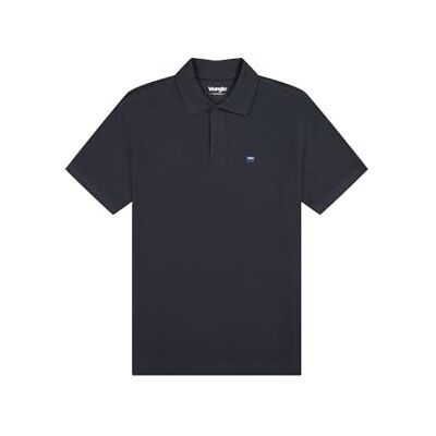Wrangler Camisa de Hombre Ajuste Regular Polo Shirt Azul Marino Wrangler Camisa de Hombre Ajuste Regular Polo Shirt Azul Marino