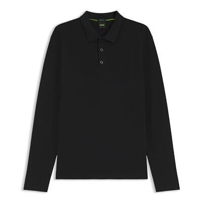Boss Hombre Plisy Camisa de Polo, Black, L Boss Hombre Plisy Camisa de Polo, Black, L