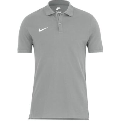 Nike Mens Team Cotton Polo Dark Heather Grey Nike Mens Team Cotton Polo Dark Heather Grey