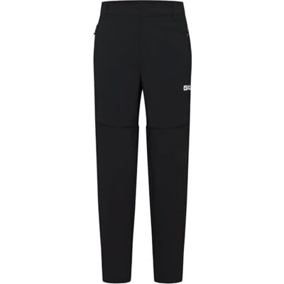 Pantalones con cremallera Jack Wolfskin Hikeout - senderismo - negro Pantalones con cremallera Jack Wolfskin Hikeout - senderismo - negro