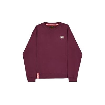 Alpha Basic Small Logo Sudadera para Hombre Dark Cherry XXL Alpha Basic Small Logo Sudadera para Hombre Dark Cherry XXL