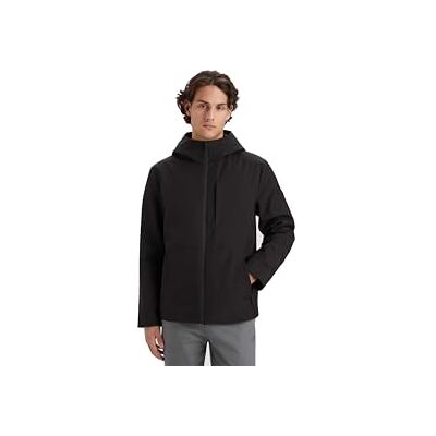 Dockers Herren GO STRETCH SOFTSHELL MODERN HOODIE COAT, BLACK, S Dockers Herren GO STRETCH SOFTSHELL MODERN HOODIE COAT, BLACK, S