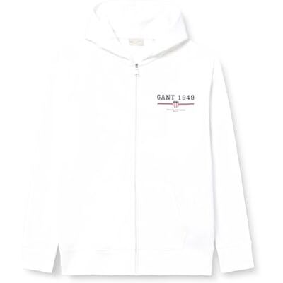 GANT Graphic Full Zip Hoodie Sudadera con Capucha para Hombre GANT Graphic Full Zip Hoodie Sudadera con Capucha para Hombre