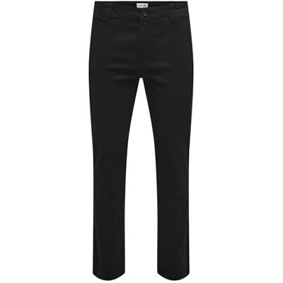Only & Sons Pantalones Chinos para Hombre, Negro, 29W x 32L Only & Sons Pantalones Chinos para Hombre, Negro, 29W x 32L