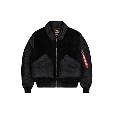 Alpha CWU-45/P Teddy MOD Bomber Chaqueta para hombre Black M Alpha CWU-45/P Teddy MOD Bomber Chaqueta para hombre Black M