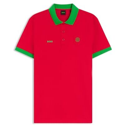 Boss Polo para Hombre Pl_BB BC Lux Paddy, Rojo Abierto 647, XL Boss Polo para Hombre Pl_BB BC Lux Paddy, Rojo Abierto 647, XL