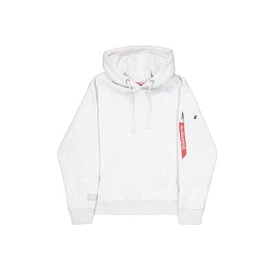 Alpha Label Back Print Hoodie para Hombre Pastel Grey Melange 3XL Alpha Label Back Print Hoodie para Hombre Pastel Grey Melange 3XL