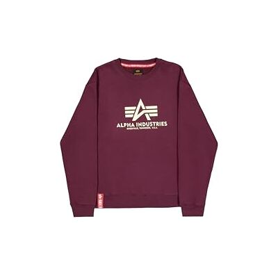 Alpha Basic Sudadera para Hombre Dark Cherry L Alpha Basic Sudadera para Hombre Dark Cherry L