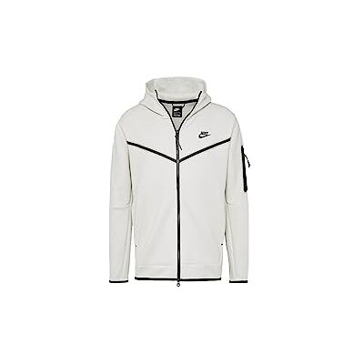 Nike M NSW TCH FLC Hoodie FZ WR Sweatshirt Men's Light Bone/Black XS Nike M NSW TCH FLC Hoodie FZ WR Sweatshirt Men's Light Bone/Black XS