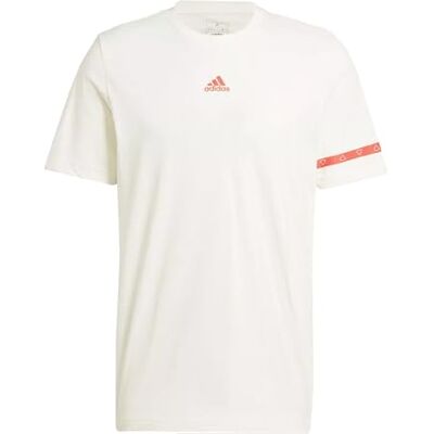 Adidas Hombre Brand Love Collegiate Graphic tee, Off White, M Adidas Hombre Brand Love Collegiate Graphic tee, Off White, M