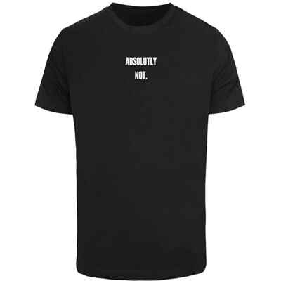 Tee Camiseta Absolutely Not para Hombre, Color Negro, XL Tee Camiseta Absolutely Not para Hombre, Color Negro, XL