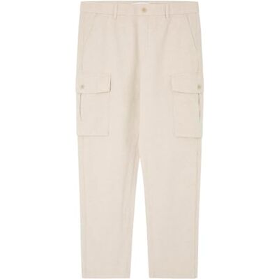 SPRINGFIELD SPRINGFILED Pantalón cargo lino, Pantalones Hombre, white, L SPRINGFIELD SPRINGFILED Pantalón cargo lino, Pantalones Hombre, white, L